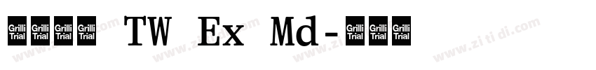 有爱黑体 TW Ex Md字体转换